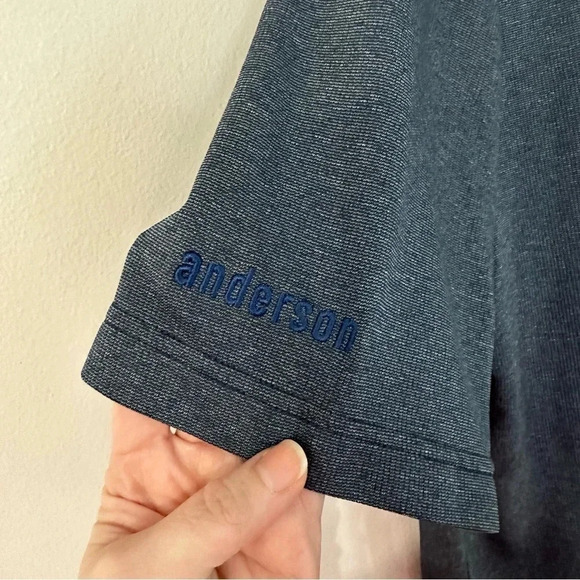 Travis Mathew Men's Short Sleeve Heather Navy Golf Polo Size XL GUC - Picture 7 of 10